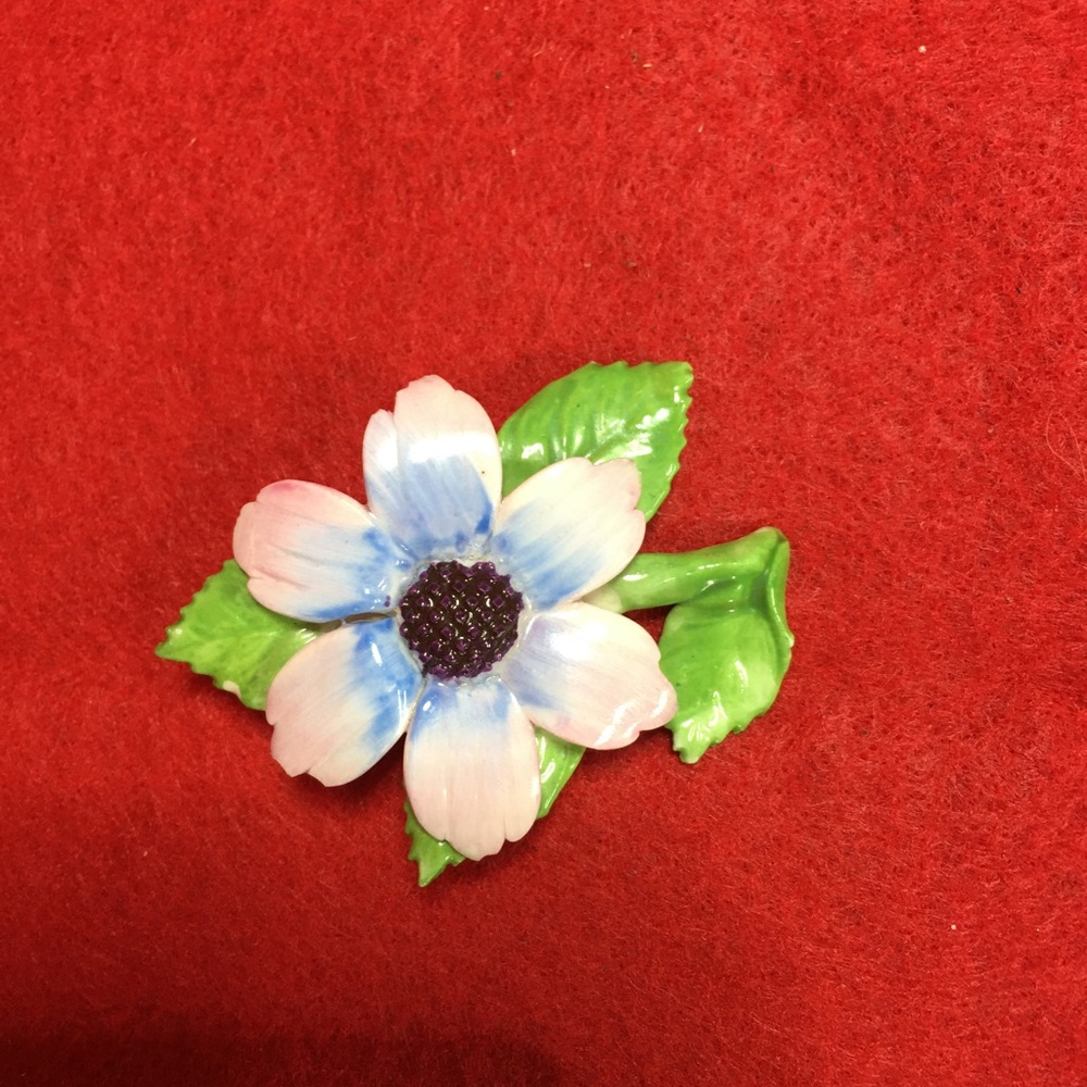 Adderley Floral Brooch Made in England